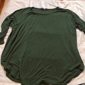 Green top with side slits